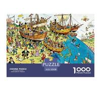 Sailing Off The Edge Puzzle en Bois Imperméable DIY Puzzles De 1000 Pièces pour Adultes Défi Et Casse-tête Jeux De Stimulants