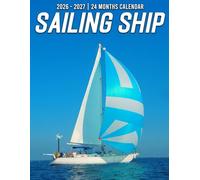 Sailing Ship Calendar 2026 - 2027: Spread Joy and Stay Organized with a 24-Month Planner with US Holidays - Ideal for Gifting or White Elephant Parties, Perfect Christmas Gift