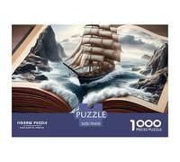 Sailing Ship Fantasy Pièces en Carton Solides Aide À Améliorer La Concentration, Les Capacités De Résolution Et La Coordination Main-œil 70x50cm/1000pcs