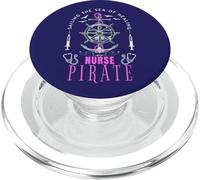 Sailing The Sea of Healing - Nurse Pirate PopSockets PopGrip pour MagSafe