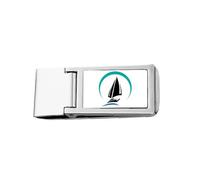 Sailing Wave Shock Art Deco Fashion Slim Porte-billets en acier inoxydable