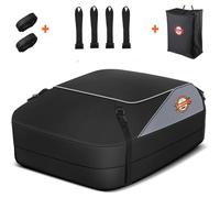 Sailnovo Coffre de Toit 15 Cubes / 430L étanche 1000D Sac de Toit de Voiture Souple avec 4 Crochets de Porte, 6 Sangles renforcées, pour Voitures avec/sans Barres de Toit/Barres de Toit/Rails