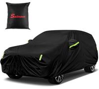 Sailnovo Housse de Voiture imperméable Toutes Saisons, 7 Couches Robuste pour SUV, extérieur, Neige, Soleil, Protection UV avec Fermeture éclair, Ajustement Universel pour SUV, Jeep (485 à 508 cm)