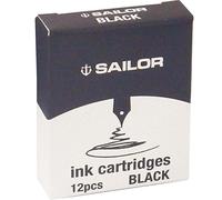 Sailor - Cartouches d'encre Noir pour stylos plume (12 pièces)