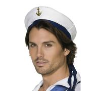 Sailor Chapeau Femmes Hommes US Marine Capitaine Officier Accessoire Déguisement