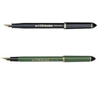 Sailor Fude de mannen - trait Style calligraphie Stylo à plume - Vert Bambou - Angle 55 degrés (11-0127-767) - Bleu Marine - Angle de pointe 40 degrés (11-0127-740) Value Lot.