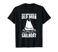 Sailor Grandpa Sailing Enthusiast Boating T-Shirt Graphique avec Valeur