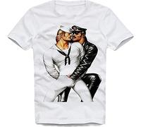 Sailor Man Gay T-Shirt Male Friend Lovers Tom of Finland Leather Jacket S