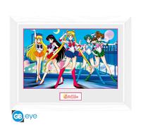 SAILOR MOON - Impression encadrée "Groupe" (30x40) x2 (cadre blanc)