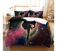Sailor Moon Parure De Lit Imprim¿¿E En D Pi¿¿Ces,Housse De Couette En Polycoton Douce Et Confortable,Avec Housse De Couette ¿¿ Fermeture ¿¿Clair Dissimul