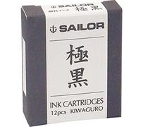 Sailor Pen Stylo-plume recharge Cartouches d'encre Noir Fountain Fine 12 pièces