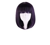 Sailor Saturn Wig Cosplay Wigs Tomoe Hotaru 35cm Purple Black Mix Short Bobo Synthetic Hair Wigs + Wig Cap