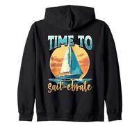 Sailor Time To Sail-ebrate Voilier nautique Sweat à Capuche