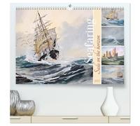 Sails on the Horizon (High Quality Premium Wall Calendar 2027 DIN A2 landscape),CALVENDO 12 Month Wall Calendar: Seafaring romance in atmospheric and impressive ship paintings