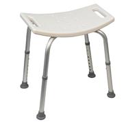 SAILUN Tabouret de douche Chaise de douche Réglable en hauteur Siège de baignoire antidérapant pour personnes âgées de 38 à 53 cm sans dossier