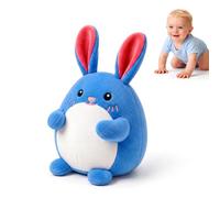 SAIMAND Jouet Bébé 6-9-12 Mois Lapin Dansant Musical Interactif (Bleu) | 40 Chansons et Enregistrement, Jouet d'Éveil Bébé 6M+, Encourage à Ramper, Tummy Time Toy, Cadeau Fille Garçon 1 2 3 Ans