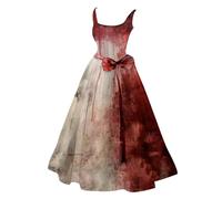 Saingace 2024 Robe EnsanglantéE Femme Gothique Costume Halloween SorcièRe Femme Deguisement Femme Grande Taille Halloween Deguisement Femme Annee 70 Robe Ample Femme Ete Costume Epoque