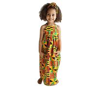 Saingace Jupes Filles bébé Tout-Petit Fille Impression Africaine épaules dénudées Bandeau Princesse Robe décontractée Uniforme Scolaire#621B