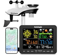 Sainlogic Smart WiFi Weather Stations Wireless Indoor Outdoor SA, 24/7 AI Weather Forecast by Weatherseed®, 2-Year Data Storage