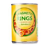 Sainsbury's Anneaux de spaghetti dans la sauce tomate 400 g - Anneaux spaghetti dans la sauce tomate