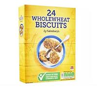 Sainsbury's Biscuits de blé entier céréales 430g - 24 biscuits céréales de blé pleine fleur fortifiés en vitamines et fer