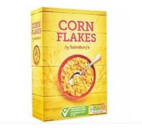 Sainsbury's Céréales de Cornflakes 500 g - flocons de maïs fortifiés avec des vitamines et du fer.