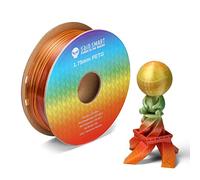SainSmart Filament d'imprimante 3D PETG Premium sans enchevêtrement 1,75 mm multicolore, PRO-3, PETG arc-en-ciel translucide, bobine de 1 kg, précision dimensionnelle +/- 0,02 mm