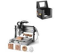SainSmart Genmitsu 3020 PRO Ultra CNC+ Boîtier, broche de 710 W améliorée pour métal, bois, ventilateur de carte mère intégré, zone de travail 30 x 20 x 8,1 cm