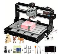 SainSmart Genmitsu CNC 3018-PRO Kit de fraisage/gravure, pilotée par GRBL, 3 axes pour le traitement de l'acrylique, du PVC, du bois, de l'aluminium souple, zone de travail 300 mm x 180 mm x 45 mm
