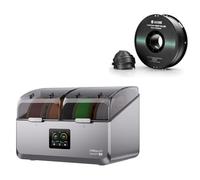 SainSmart Séchoir à Filament+Bobine de Filament en Nylon, Chauffage Rapide PTC 200 W, 4 bobines, Deux Chambres de Chauffage indépendantes