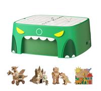 SainSmart x BeaverBot C2 Découpeur Carton Enfant, Jouet STEM Dinosaure 4-12 Ans, Kit Bricolage Créatif Modèles 3D & Cabanes, Outil Sans Lame 2 Vitesses, Cadeau Éducatif