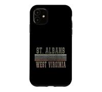 Saint Albans rétro, Virginie-Occidentale Coque pour iPhone 11