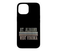 Saint Albans rétro, Virginie-Occidentale Coque pour iPhone 15