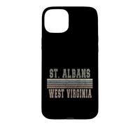 Saint Albans rétro, Virginie-Occidentale Coque pour iPhone 15 Plus