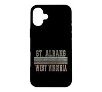 Saint Albans rétro, Virginie-Occidentale Coque pour iPhone 16 Plus