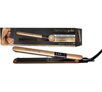 SAINT ALGUE Gold Straightener-Straightening from the Root-Fine Ceramic Plates,Tourmaline-Adjustable Temperature 150°C to 230°C-Smooth to Wavy Hair-Ergonomic Design,Professional