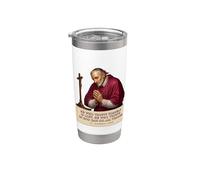 Saint Alphonse Liguori Trust God Citation inspirante Gobelet isotherme en acier inoxydable double paroi