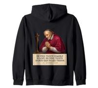 Saint Alphonse Liguori Trust God Citation inspirante Sweat à Capuche