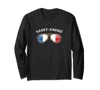 Saint-Andre France Vintage Flag Sunglasses Manche Longue