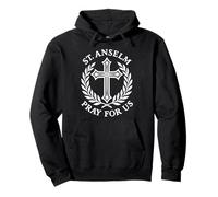 Saint Anselm Priez for Us Catholic Saint Devotion Sweat à Capuche