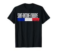 Saint-Antoine-l'Abbaye France Drapeau France Fierté de la Ville T-Shirt
