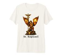 Saint Archange Raphaël Art chrétien Foi T-Shirt Haut de Gamme