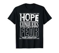 Saint Augustin Citations Catholic Hope Conquers Fear T-Shirt