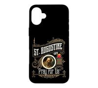 Saint Augustin d'Hippo Pray for Us City God Catholic Coque pour iPhone 16 Plus