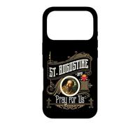 Saint Augustin d'Hippo Pray for Us City God Catholic Coque pour iPhone 17 Pro