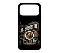 Saint Augustin d'Hippo Pray for Us City God Catholic Coque pour iPhone 17 Pro Max