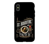 Saint Augustin d'Hippo Pray for Us City God Catholic Coque pour iPhone X/XS