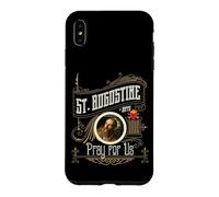 Saint Augustin d'Hippo Pray for Us City God Catholic Coque pour iPhone XS Max