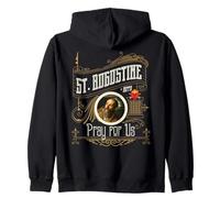 Saint Augustin d'Hippo Pray for Us City God Catholic Sweat à Capuche