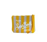 Saint Barth Aline Terry Pochette de bain en tissu éponge Jaune/beige